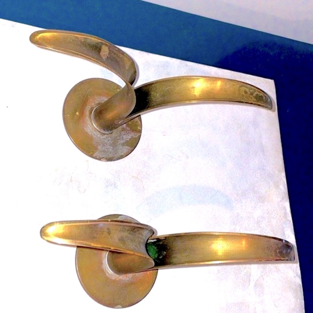 Ystad Metall Pair of Brass Bjork Liljan Candleholders Designed by Ivar Ahlenius - Picture 6 of 16